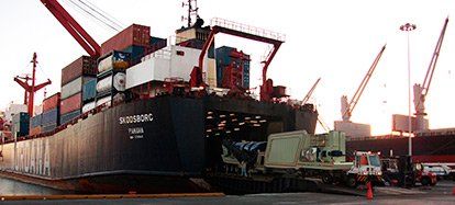 Planta de asfalto de contraflujo embarcándose a Marruecos