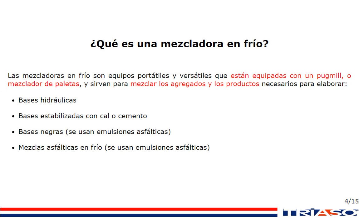 Mezcladoras en frío